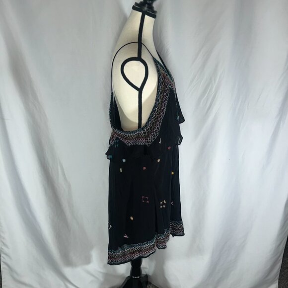 Free People - Lg These Eyes Together One Shoulder Embroidery Asymmetrical - Picture 8 of 10